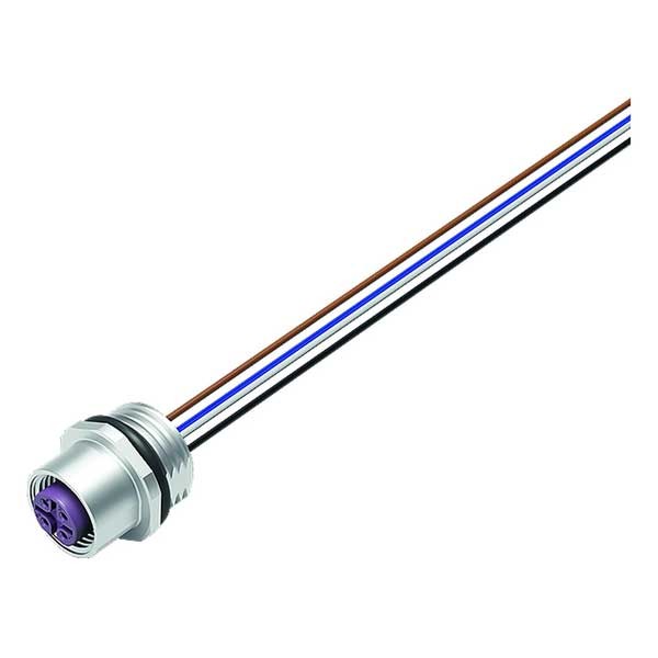 Binder Flanschdose mit Litzen Serie 766 UL