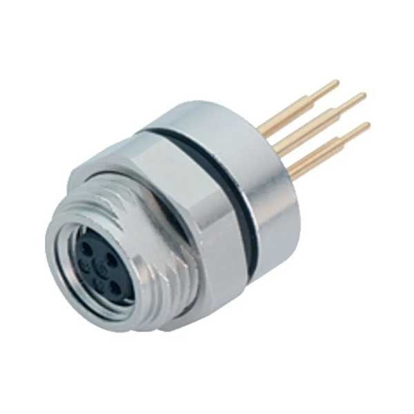 Binder Flanschdose Frontmontage tauchlöten Serie 718 UL