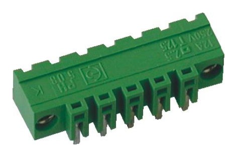 Stiftstecker PVxx-5,08-H-K, horizontal Raster 5,08 mm, Schraubflansch, geschlossen