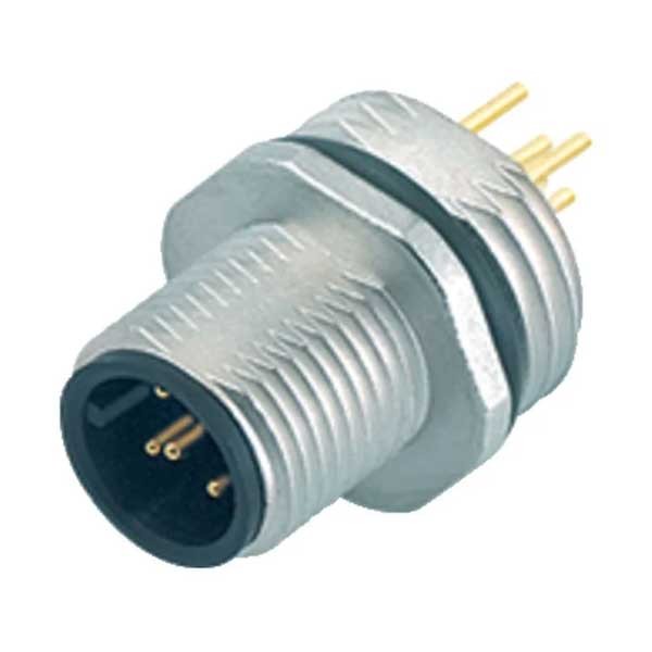 Binder Flanschstecker tauchlöten PG9 Serie 766