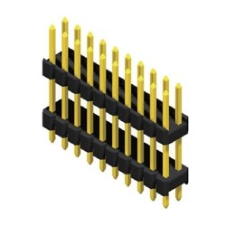 Sandwich-Stiftleiste R 2,54 2-reihig gerade 33,0 mm